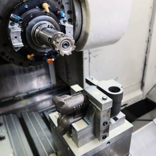 A CNC machine waiting to be operated