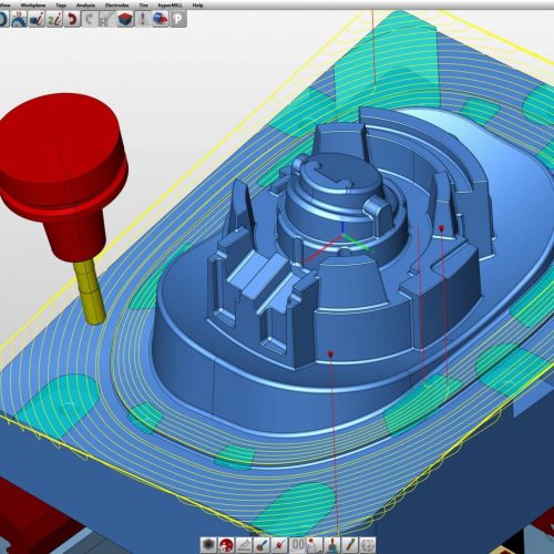 A CAD image scaled