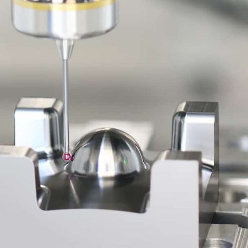 A measuring machine working on a sphere