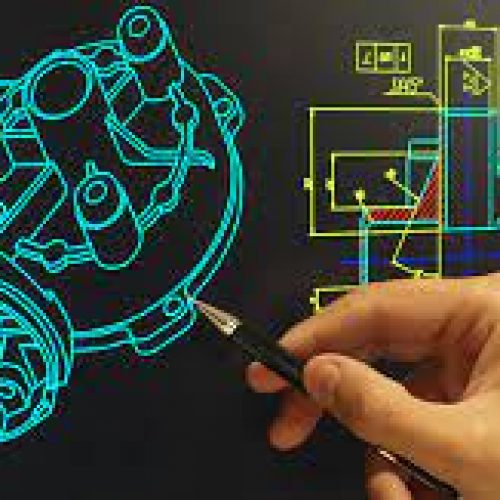 A hand next to a CAD CAM screen